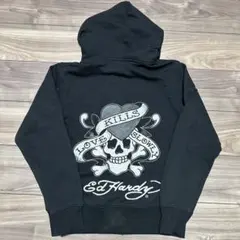 Ed Hardy エドハーディー ジップアップ パーカー スカル y2kのサムネイル