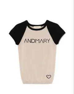 andmary Mary logo knit tops ivory - メルカリ