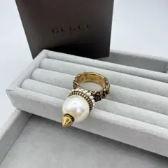 GUCCI リング sサイズ パール - メルカリ