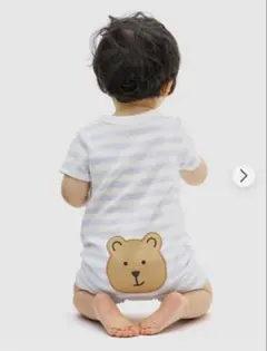 【タグ付き・新品未使用】GAP ベビー ロンパース ボーダー クマ