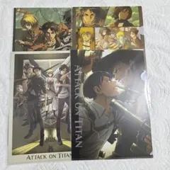 セリア　Seria　進撃の巨人　クリアファイル　　A4　セット