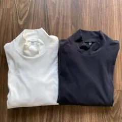 美品　UNIQLO モックネック　フリース　2枚セット Sサイズ　メンズ