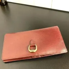 ♯277 RALPH LAUREN ラルフローレン長財布 ボルドー本革レディース