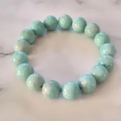 天然石✨アマゾナイト✨ブレスレット 内径15cm 約11mm