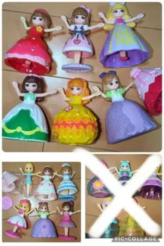 12体　リカちゃん着せ替え人形 +ドレス+紙小物 マクドナルド　ハッピーセット