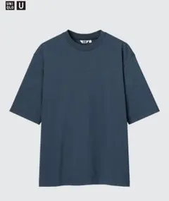 エアリズムコットンオーバーサイズT 69ネイビー ボーダー