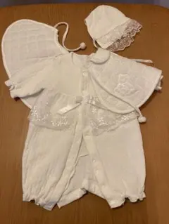 ベビードレス セット、おくるみアフガン付き