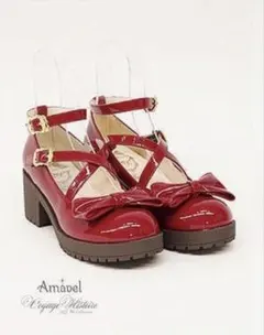 Amavel アマベル Present Ribbon エナメルパンプス M 新品のサムネイル