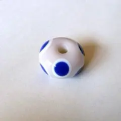 ドット柄 とんぼ玉 ハンドメイド ガラスビーズ