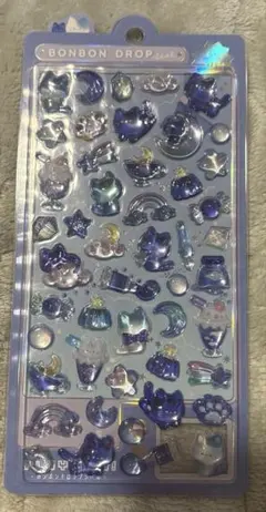 ✣ボンボンドロップシール✣ よるねこボンボン うるちゅる