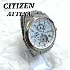 CITIZEN アテッサ エコ・ドライブ 電波時計 クロノグラフ