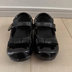 黒 リボン付き マリージェーンシューズ 17.0cm