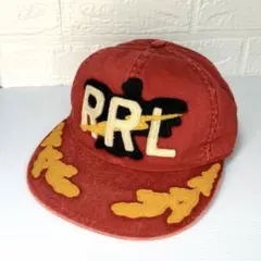 DOUBLE RL ラルフローレン ロゴアップリケド ツイルボールキャップRRLのサムネイル