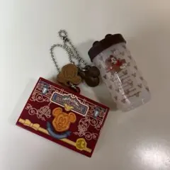 ディズニーリゾートお菓子モチーフキーチェーン キーホルダーカプセルトイ2種セット
