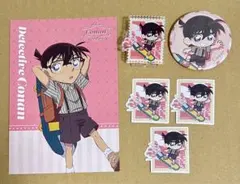 名探偵コナン　weekend holiday 江戸川コナン　缶バッジ　特典カード