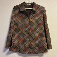 Lalache テーラードジャケット9号 柄 上品デザイン