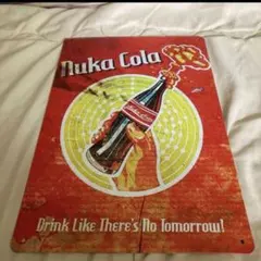 Falloutグッズ　ヌカコーラ ブリキ製看板 アンティーク　バージョン9