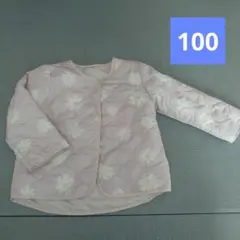 juo リバーシブルジャケット　ピンク　花柄　アウター　100