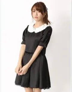 Ank Rouge セットアップワンピース フリル襟付き