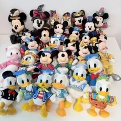 ディズニー ぬいぐるみバッジ ミッキー ミニー ドナルドなど まとめ売り