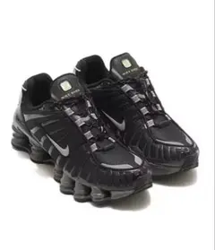Nike W Shox TL Black and Metallic Silver