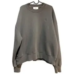 AMI PARIS ロゴ刺繍 スウェットダークグレー L