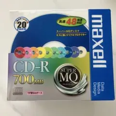 maxell CD-R 700MB 20枚組 10色カラーMIX 48倍速