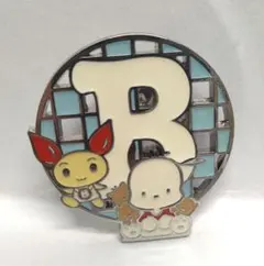 献血　B型　ポチャッコ 　けんけつちゃん　ピンバッジ