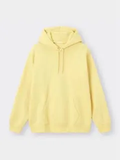 GU スウェットプルパーカー　ライトイエロー