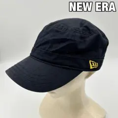 【ニューエラ】ワークキャップ　ゴルフクラブ刺繍　ロゴ　シンプル　ブラック