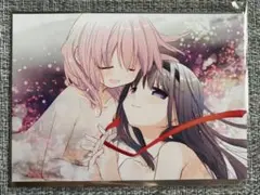 初音ミク 千本桜の世界展 額装絵「二人ミク」、アクリルアートジオラマ