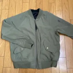 ヘザー　リバーシブルMA-1 ブルゾン カーキ