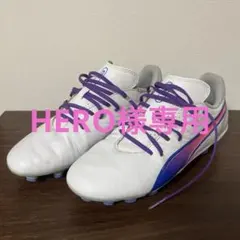 サッカー　スパイク ホワイト/ブルー/ピンク　23cm プーマ　【中古品】