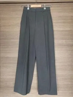 UNIQLO　ユニクロ　タックワイドパンツ　XS グレー