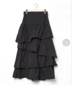 OLIVE des OLIVE ブラック フレアロングスカート FREEサイズ