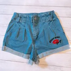ジディ　ziddy デニムショートパンツ 刺繍　デニム　150