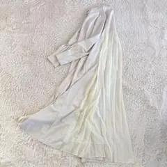 人気✨24SS✨スピックアンドスパン　バックプリーツワンピース　シャツワンピース