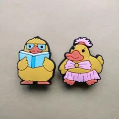 新品　ジビッツ　クロックス　アヒル　2個セット　☆シール4枚つき！　☆8