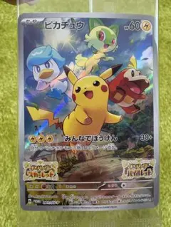 ポケモンカード　ピカチュウ　みんなでぼうけん