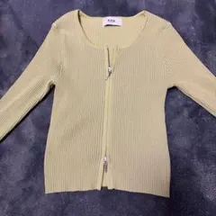 AZUL BY MOUSSY 長袖 ダブルジップ 黄緑