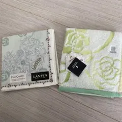 LANVIN ハンカチ2枚セット新品未使用