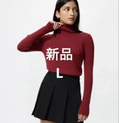 メリノリブタートルネックセーター