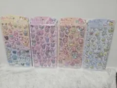 ｛早い者勝ち}サンリオ立体シール4枚Set
