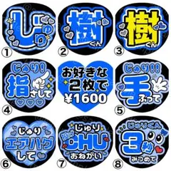 良規/正門【名前変更OK】 光沢紙 うちわ文字 ファンサ 2枚セット