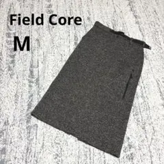 ワークマン タイトスカート ミディ丈 M 灰色 ベルト付き カジュアル 着回しのサムネイル
