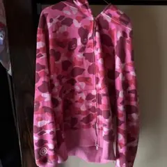 M*2様 A BATHING APE ピンク カモ柄 シャークパーカーのサムネイル