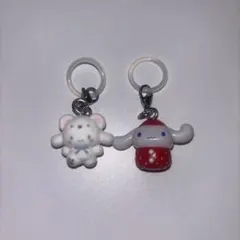 シナモン いちご めじるしアクセサリー ふわふわスノー