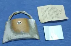 信楽焼　花器　壁掛けタイプ　刻印「道作」？「道流』？　未使用品