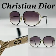 クリスチャンディオール サングラス ブラック ゴールド パープル 70830