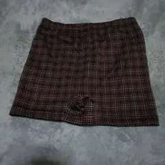 チェック柄　裏起毛ショートパンツ